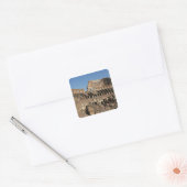 Roman Art. Het Colosseum of Flavian 7 Vierkante Sticker (Envelop)