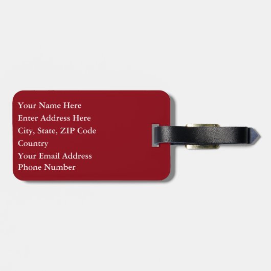 Roman Bagagelabel (Achterkant horizontaal)
