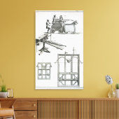 Roman Ballistic Machinery uit de "Encyclopedie" Canvas Afdruk (Insitu (Woonkamer))