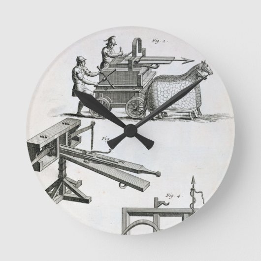 Roman Ballistic Machinery uit de "Encyclopedie" Ronde Klok (Voorkant)