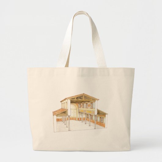 Roman basilica grote tote bag (Voorkant)