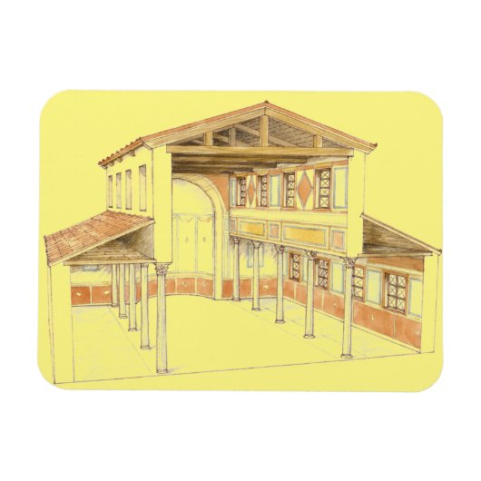 Roman basilica magneet (Horizontaal)