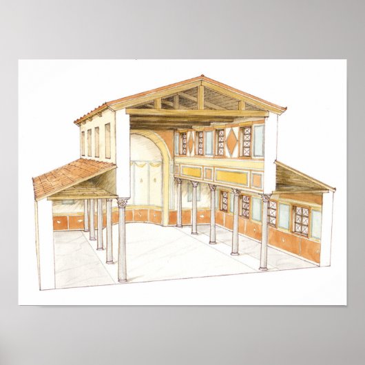 Roman basilica poster (Voorkant)