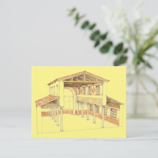 Roman basiliek briefkaart (Staand voorkant)