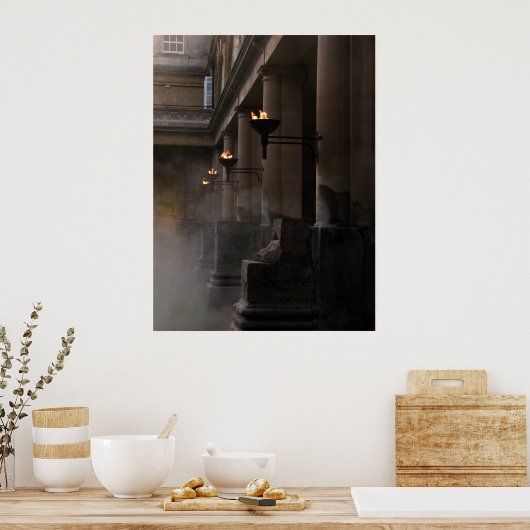 Roman Bath Poster (Keuken)