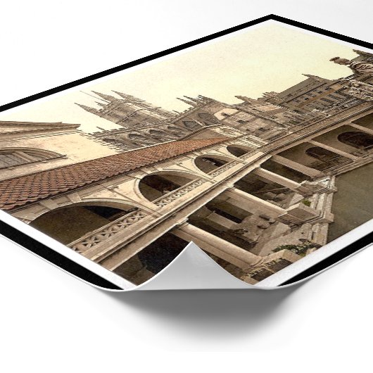 Roman Baths and Abbey, Bath, England Poster (Hoek)