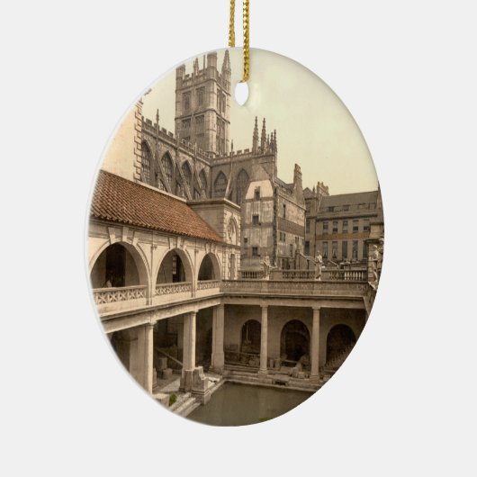 Roman Baths and Abbey, IV, Bath, England Keramisch Ornament (Rechts)