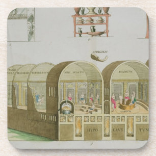 Roman Baths, bord van 'The History of the Nation' Bier Onderzetter