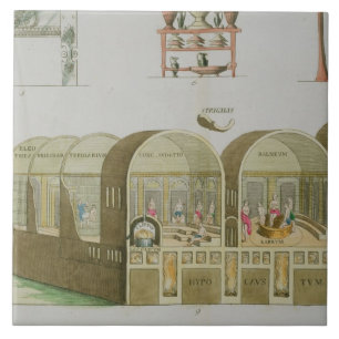 Roman Baths, bord van 'The History of the Nation' Tegeltje