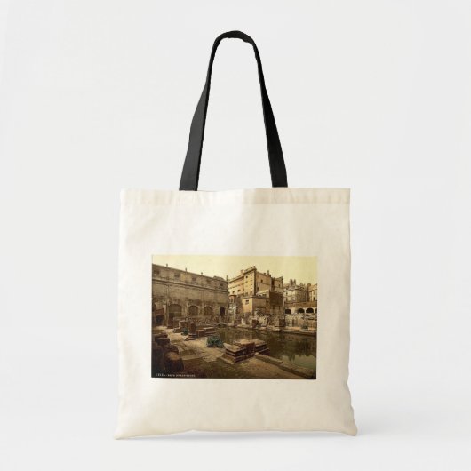Roman Baths en Abbey, Bath, England classic Photo Tote Bag (Voorkant)
