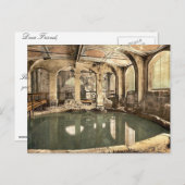 Roman Baths en Abbey, Circular Bath, Bath, Englan Briefkaart (Voorkant / Achterkant)