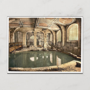 Roman Baths en Abbey, Circular Bath, Bath, Englan Briefkaart