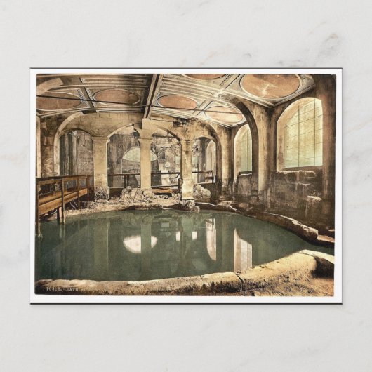 Roman Baths en Abbey, Circular Bath, Bath, Englan Briefkaart (Voorkant)