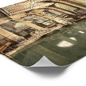 Roman Baths en Abbey, Circular Bath, Bath, Englan Poster (Hoek)