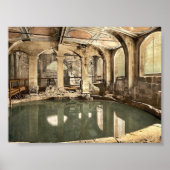 Roman Baths en Abbey, Circular Bath, Bath, Englan Poster (Voorkant)