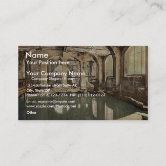 Roman Baths en Abbey, Circular Bath, Bath, Englan Visitekaartje