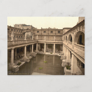 Roman Baths en Abbey II, Bath, Somerset, England Briefkaart