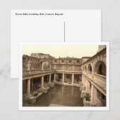 Roman Baths en Abbey II, Bath, Somerset, England Briefkaart (Voorkant / Achterkant)