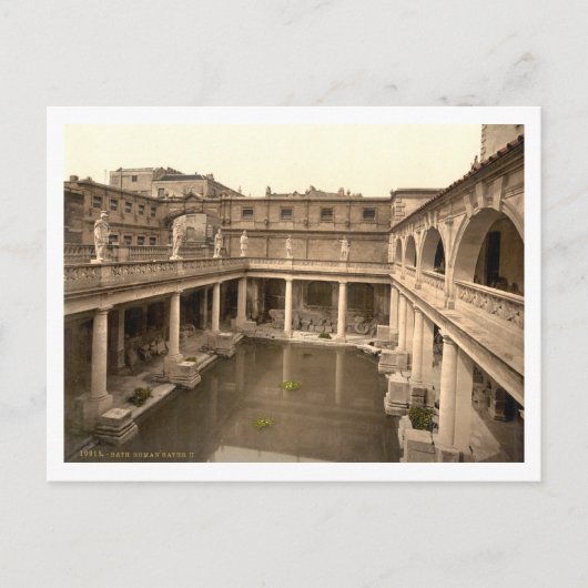 Roman Baths en Abbey II, Bath, Somerset, England Briefkaart (Voorkant)