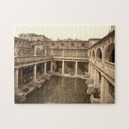 Roman Baths en Abbey II, Bath, Somerset, England Legpuzzel (Horizontaal)