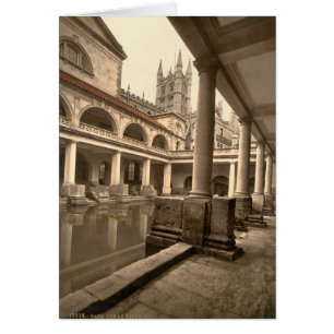 Roman Baths en Abbey III, Bath, Somerset, England