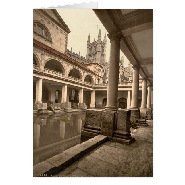 Roman Baths en Abbey III, Bath, Somerset, England (Voorkant)