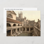 Roman Baths en Abbey IV, Bath, Somerset, England Briefkaart (Voorkant / Achterkant)