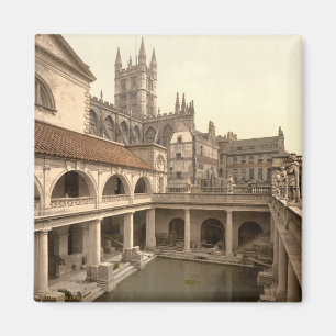 Roman Baths en Abbey IV, Bath, Somerset, England Magneet