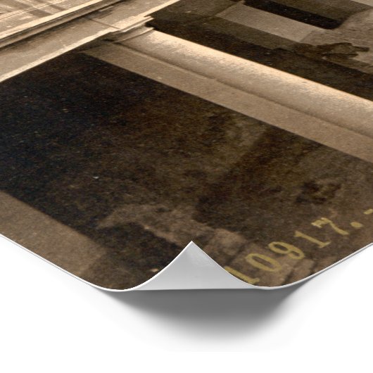 Roman Baths en Abbey IV, Bath, Somerset, England Poster (Hoek)