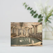 Roman Baths en Abbey V, Bath, Somerset, England Briefkaart (Staand voorkant)