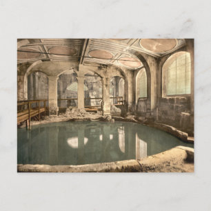 Roman Baths en Abbey V, Bath, Somerset, England Briefkaart