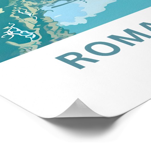 Roman Baths Engeland Reisprint Poster (Hoek)