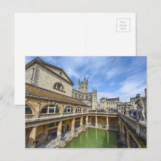 Roman Baths in Bath England Briefkaart (Voorkant / Achterkant)