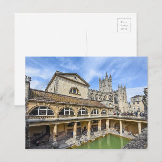 Roman Baths in Bath England Briefkaart (Voorkant / Achterkant)
