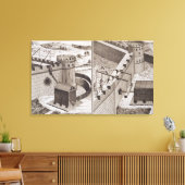Roman Battering Rams uit de 'Encyclopedie des S' Canvas Afdruk (Insitu (Woonkamer))