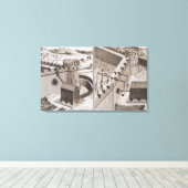 Roman Battering Rams uit de 'Encyclopedie des S' Canvas Afdruk (Insitu (Houten vloer))