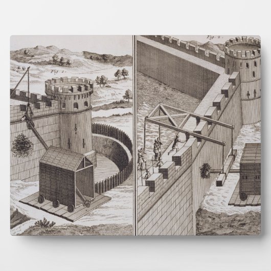Roman Battering Rams uit de 'Encyclopedie des S' Fotoplaat (Voorkant)
