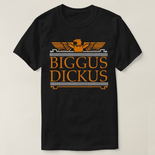 Roman Biggus Dickus Quote T-shirt (Design voorkant)