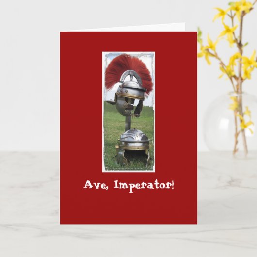 Roman Birthday Kaart (Gele Bloem)