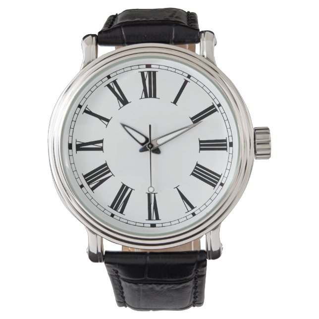 Roman Black polshorloge Horloge (Voorkant)