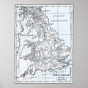Roman Britain 43 AD Poster