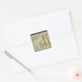 Roman Butcher's, relief Vierkante Sticker (Envelop)