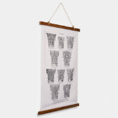 Roman Capital Styles Classical Architecture Hangend Wandkleed (Gebogen)