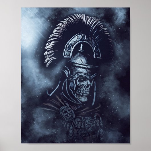✪ Roman Centurion Skull Medieval Fantasy art ✪ Poster (Voorkant)
