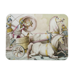 Roman Charioteers, uit "Costumi dei Romani", ingen Magneet
