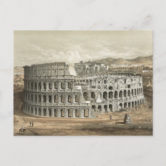 Roman Coliseum Art Briefkaart (Voorkant)