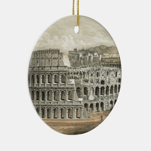 Roman Coliseum  Art Keramisch Ornament (Rechts)