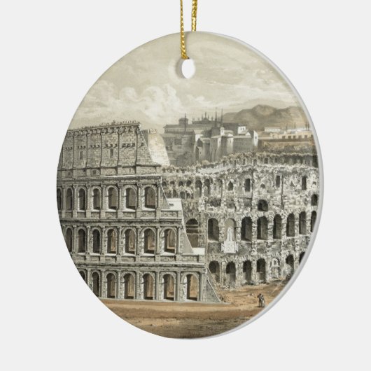 Roman Coliseum  Art Keramisch Ornament (Links)