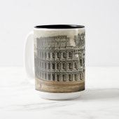 Roman Coliseum Art Tweekleurige Koffiemok (Voorkant links)