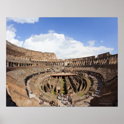 Roman Coliseum, uitzicht visogen Poster (Voorkant)